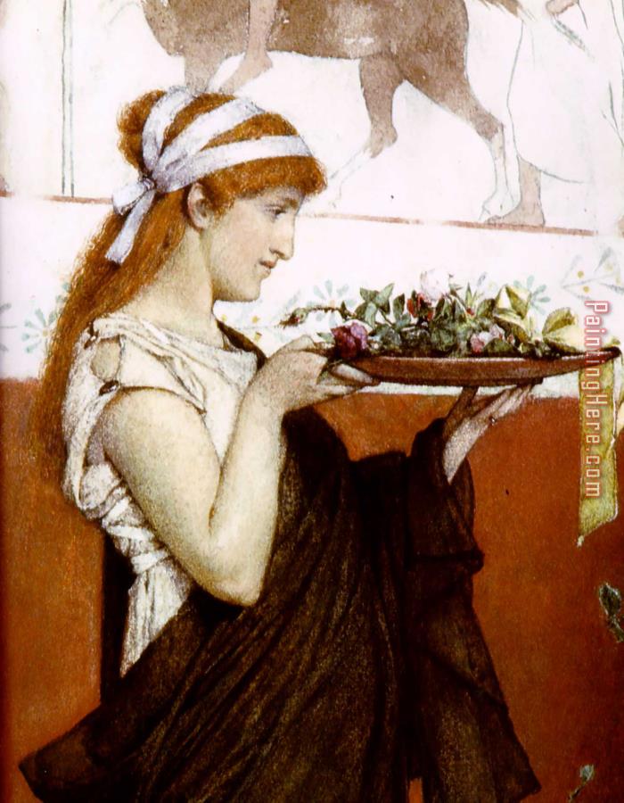 Sir Lawrence Alma-Tadema A Votive Offering Detail